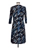 Elementz Print Blue Casual Dress Size L - photo 2