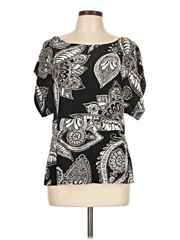 White House Black Market Short Sleeve Silk Top (view 1)