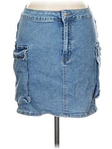 Angels Denim Skirt (view 1)