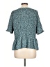 Ann Taylor 100% Polyester Teal 3/4 Sleeve Blouse Size L - photo 2