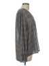 Maurices 100% Polyester Gray Long Sleeve Blouse Size L - photo 4