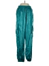Adidas 100% Polyester Metallic Teal Casual Pants Size S - photo 1