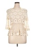 Unbranded Ivory 3/4 Sleeve Top Size XL - photo 1