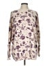 ModCloth Floral Purple Pullover Sweater Size L - photo 1