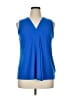 Dana Buchman Blue Sleeveless Blouse Size XL - photo 1