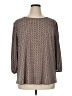 Adrianna Papell Print Brown 3/4 Sleeve Blouse Size 1X - photo 1