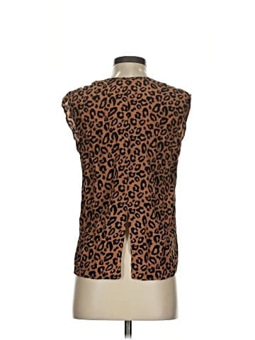 Tucker Sleeveless Silk Top (view 2)