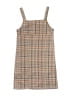 Beautees 100% Polyester Plaid Tan Dress Size 7 - 8 - photo 2