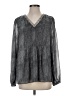 Knox Rose Gray Long Sleeve Blouse Size S - photo 1