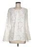 NY Collection Ivory Long Sleeve Blouse Size M - photo 1