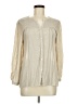 NANETTE Nanette Lepore Ivory Long Sleeve Henley Size M - photo 1