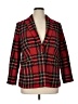 Talbots Plaid Red Blazer Size 14 Petite - photo 1