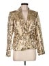 DressBarn 100% Polyester Metallic Gold Blazer Size 8 - photo 1