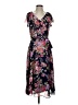 Elle 100% Polyester Floral Purple Cocktail Dress Size S - photo 1