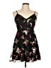 Lulus 100% Polyester Floral Black Cocktail Dress Size L - photo 1