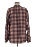 Free People Plaid Brown Long Sleeve Button-Down Shirt Size S - photo 2