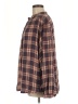 Free People Plaid Brown Long Sleeve Button-Down Shirt Size S - photo 5
