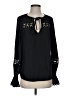 Ramy Brook 100% Polyester Black Long Sleeve Blouse Size XXS - photo 1