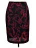 Express Print Burgundy Formal Skirt Size M (estimated) - photo 1
