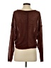 Out From Under 100% Polyester Metallic Brown Cardigan Size S - photo 2