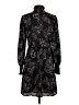 Ann Taylor LOFT 100% Polyester Paisley Black Casual Dress Size 4 - photo 2