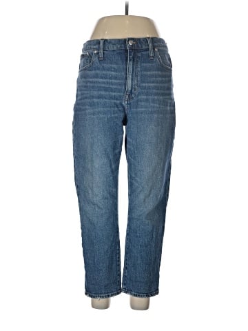 Madewell The High-Rise Slim Boyjean in Lavern Wash (view 1)