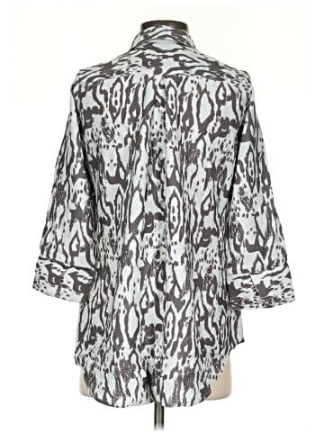 Boho Chic 3/4 Sleeve Button-Down Shirt (view 2)