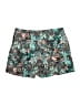 H&M 100% Polyester Print Teal Shorts Size 6 - photo 2