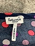 Splendid 100% Rayon Polka Dots Blue Short Sleeve T-Shirt Size M - photo 4