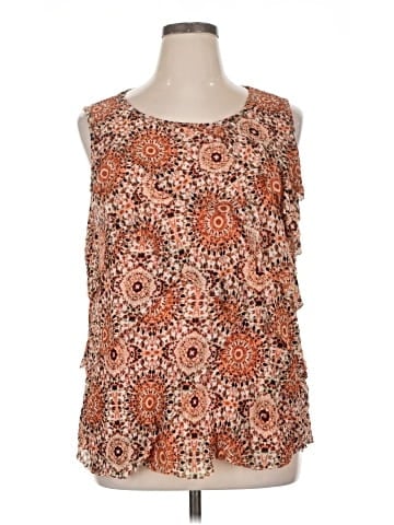 Roz & Ali Sleeveless Blouse (view 1)