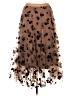 Chic Wish 100% Polyester Floral Brown Formal Skirt Size M (estimated) - photo 2