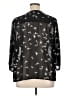 Sejour 100% Polyester Stars Black 3/4 Sleeve Blouse Size 16W - photo 2