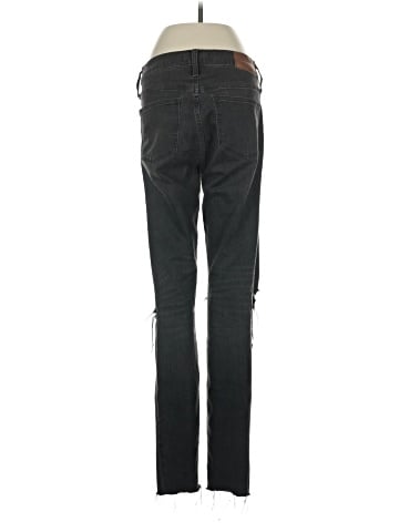Madewell Tall 9" Mid-Rise Skinny Jeans in Black Sea (view 2)