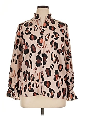 ELOQUII Long Sleeve Blouse (view 1)