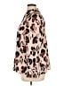 ELOQUII 100% Polyester Animal Print Brown Long Sleeve Blouse Size 14 Plus - photo 5