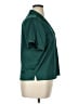 Lands' End 100% Polyester Teal Short Sleeve Blouse Size 14 - photo 4