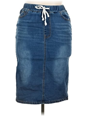 Unbranded Denim Skirt (view 1)