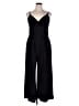 Cider 100% Polyester Solid Black Jumpsuit Size XL (0XL) - photo 1