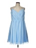 David's Bridal 100% Polyester Blue Cocktail Dress Size 14 - photo 1