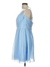 David's Bridal 100% Polyester Blue Cocktail Dress Size 14 - photo 5