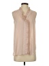 Ann Taylor 100% Polyester Tan Sleeveless Blouse Size S - photo 1