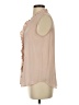 Ann Taylor 100% Polyester Tan Sleeveless Blouse Size S - photo 5