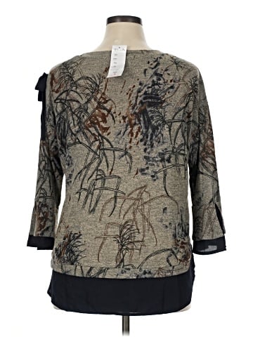 Bali Corp 3/4 Sleeve Blouse (view 2)