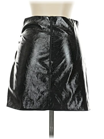 Zara Faux Leather Skirt (view 2)