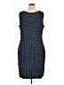 St. John Collection Tweed Blue Casual Dress Size 16 - photo 2