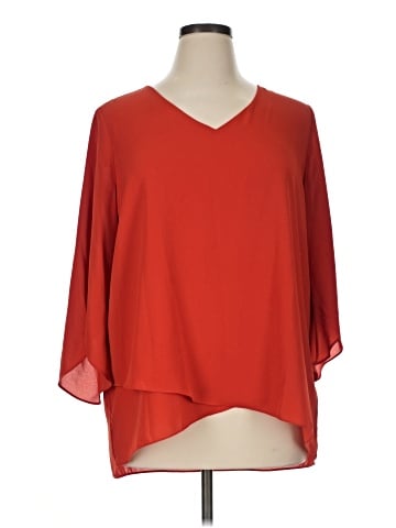 Karen Kane 3/4 Sleeve Blouse (view 1)