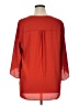 Karen Kane 100% Polyester Red 3/4 Sleeve Blouse Size 0X - photo 2