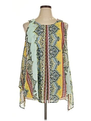 Roz & Ali Sleeveless Blouse (view 1)