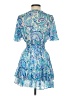 Zara Paisley Blue Cocktail Dress Size S - photo 2