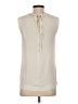 J.Crew 100% Polyester Ivory Sleeveless Blouse Size 2 (tall) - photo 2